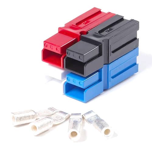 A set of PP75 2x2 Stacked Accessory Kit connectors.