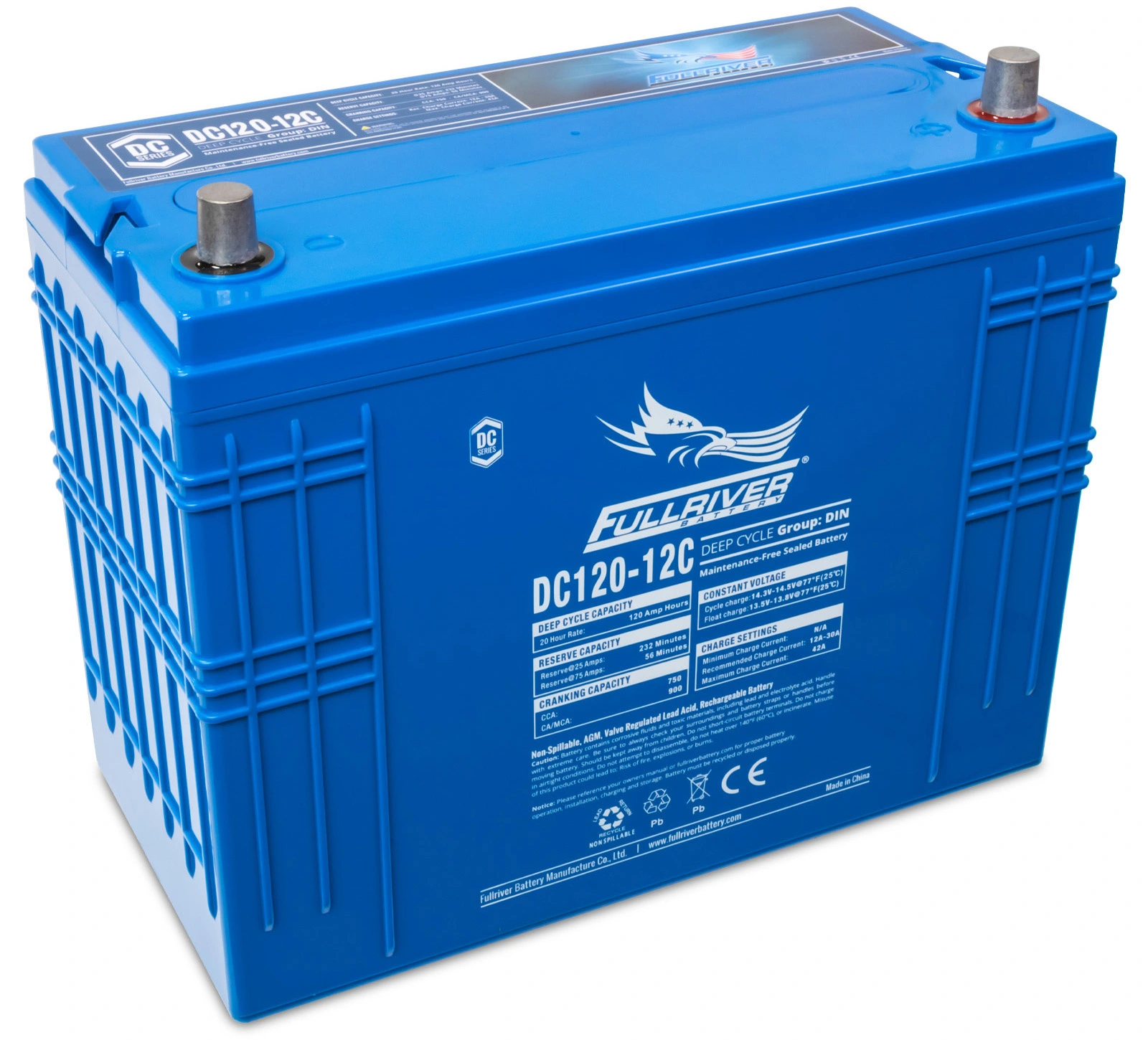 DC Series DC120-12C AGM battery from Fullriver Battery