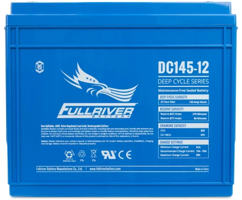 DC Series DC145-12 AGM battery from Fullriver Battery