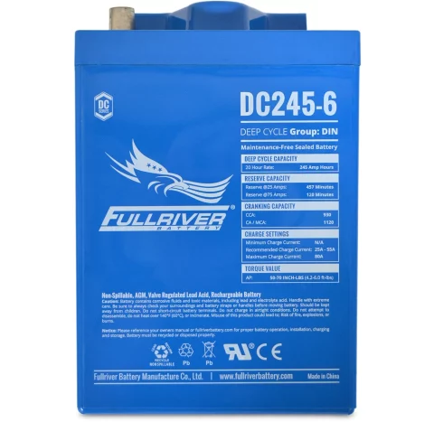 DC Series DC245-6 AGM battery from Fullriver Battery