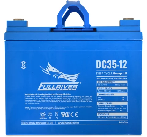 DC Series DC35-12 AGM battery from Fullriver Battery