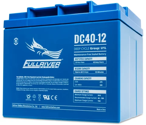 DC Series DC40-12 AGM battery from Fullriver Battery