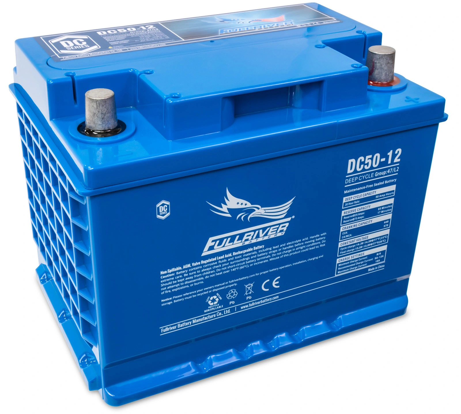 DC Series DC50-12 AGM battery from Fullriver Battery