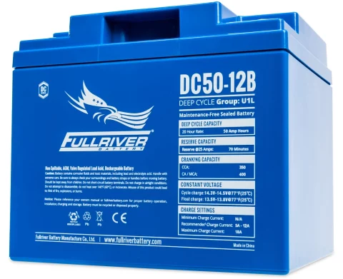 DC Series DC50-12B AGM battery from Fullriver Battery