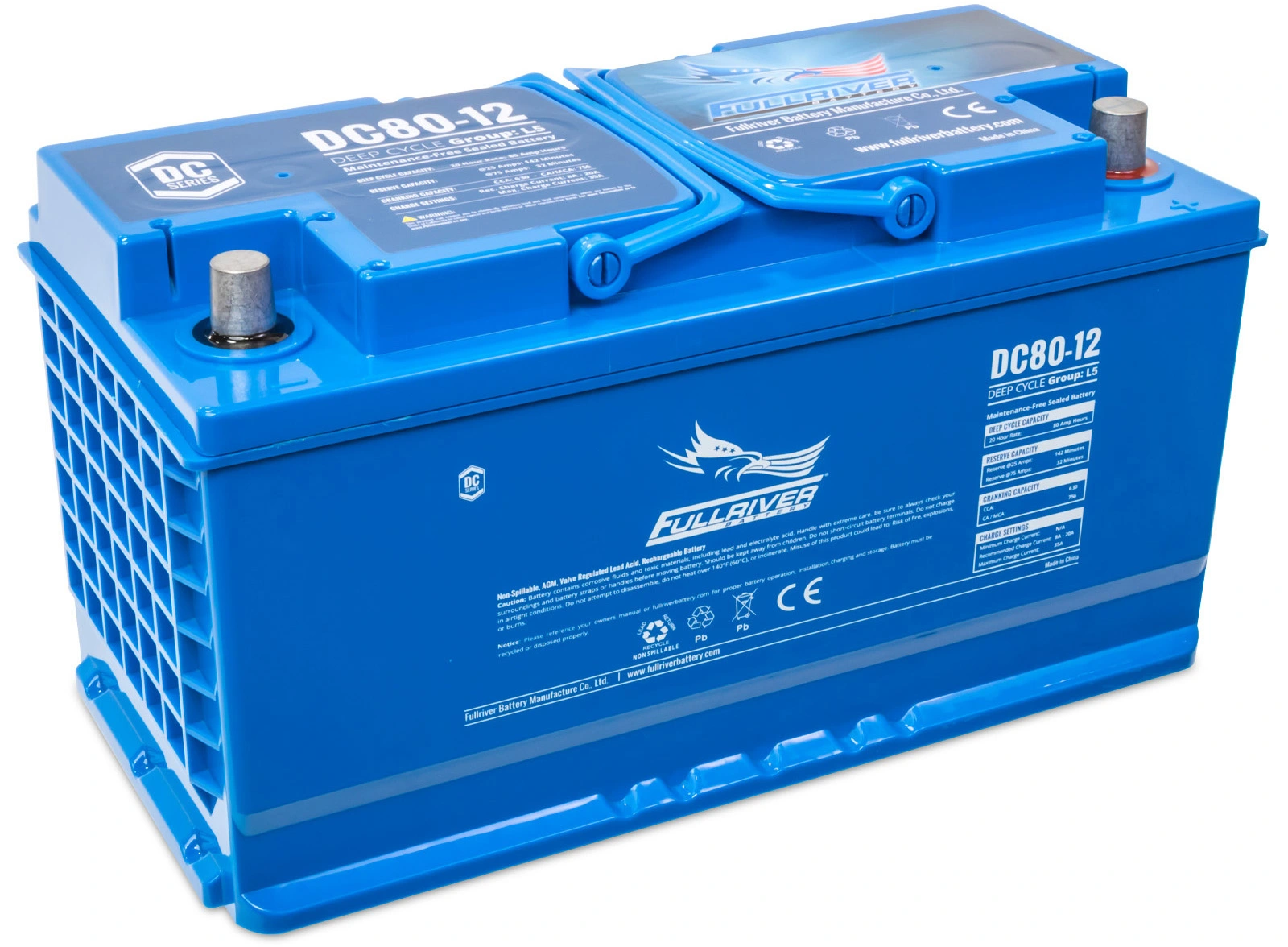 DC Series DC80-12 AGM battery from Fullriver Battery