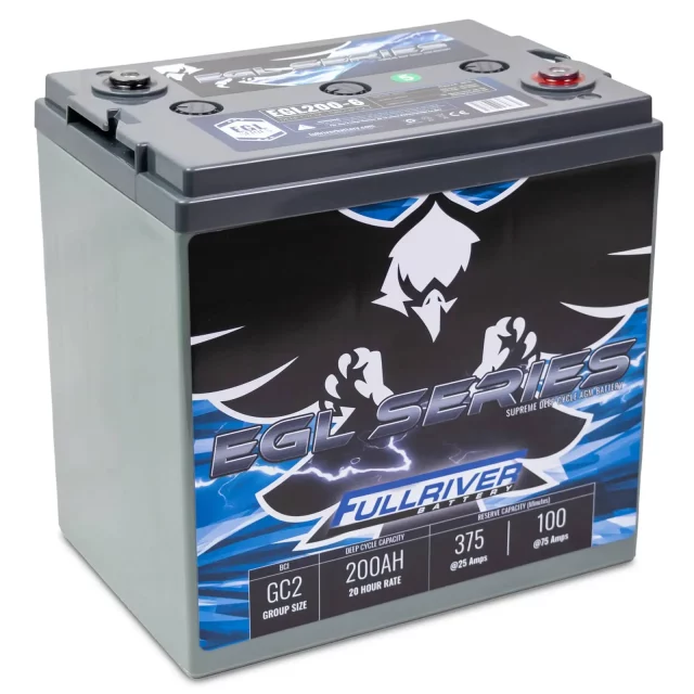A battery with an image of an eagle on it.