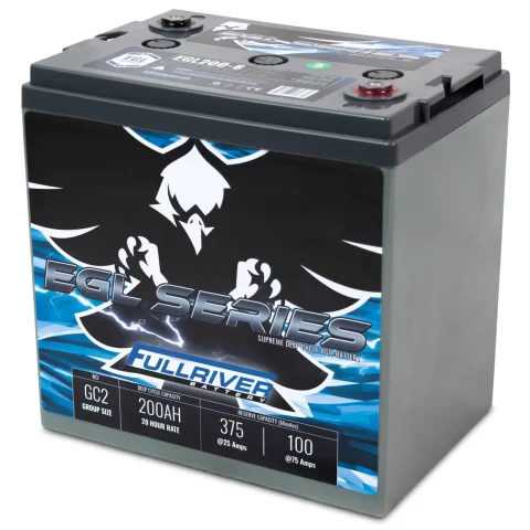 A battery with an eagle on it.