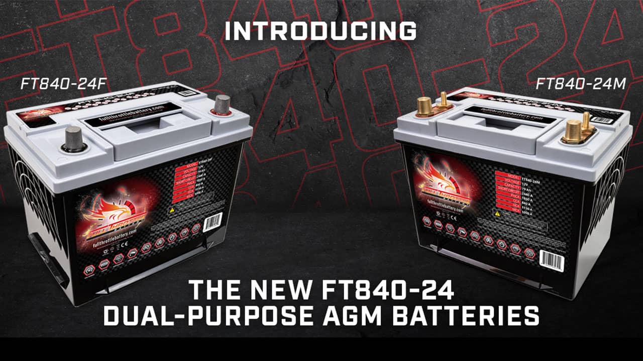 Fullriver Battery presents the new FT840-24F and FT840-24M