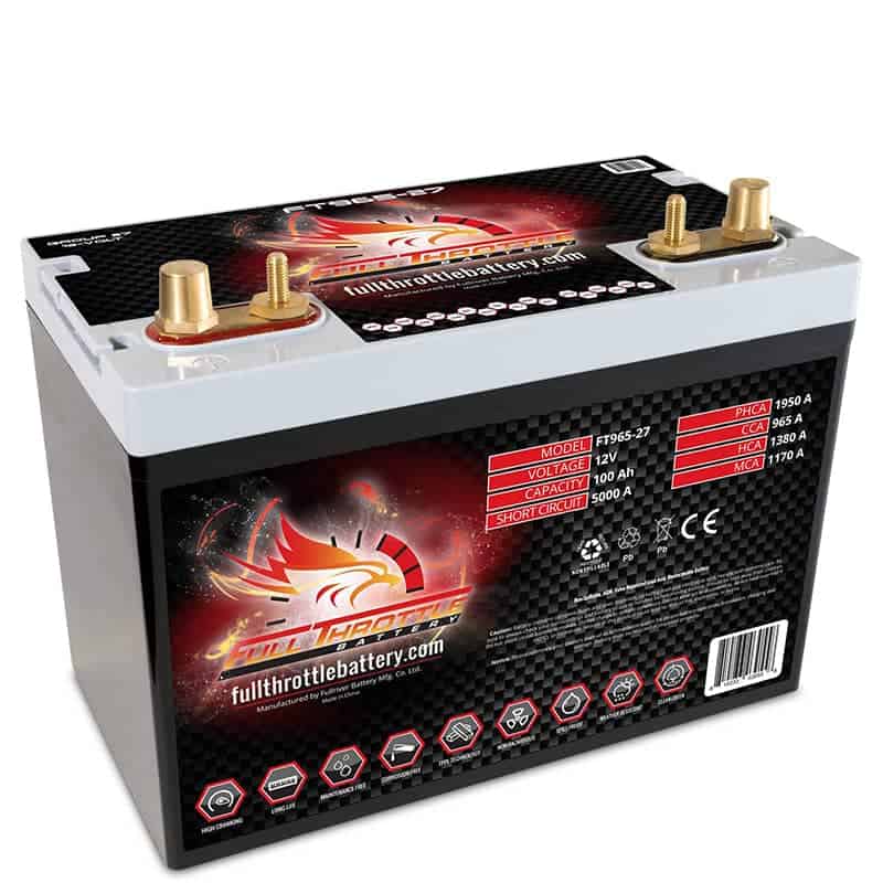 An image of a battery with a red flame on it.
