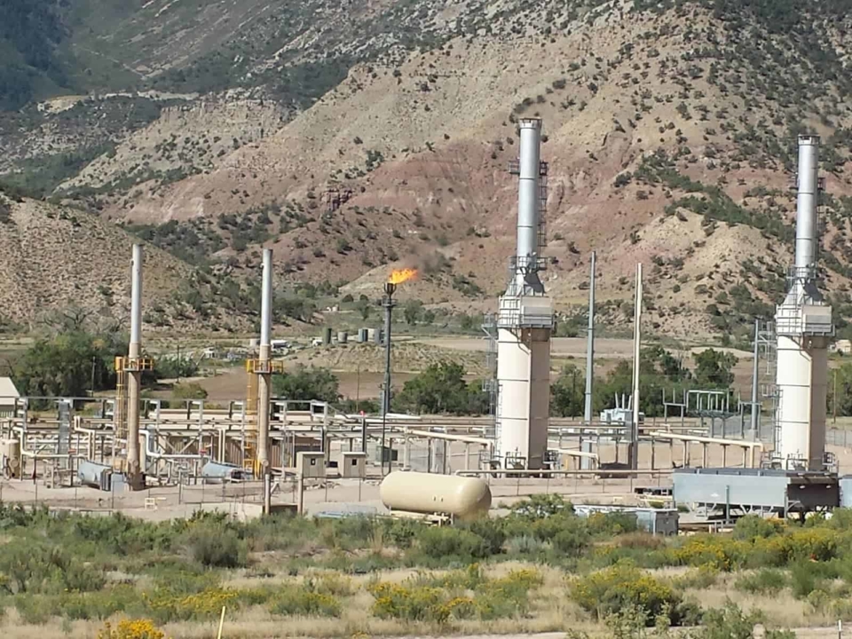Oil refinery in the hills